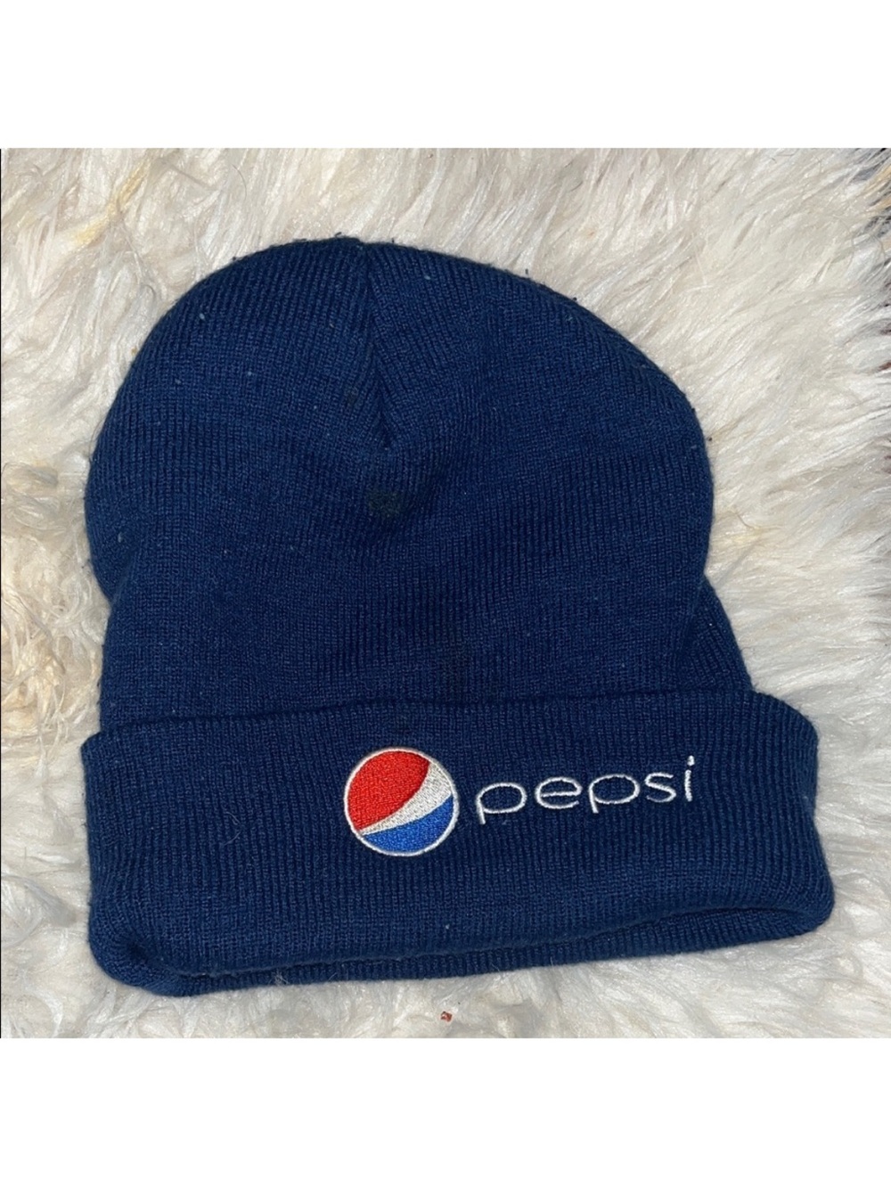 Pepsi Navy Knit Beanie Hat - Branded Men's Accessory